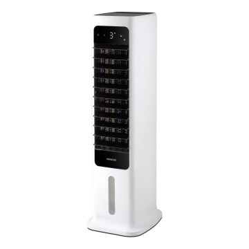 Sencor - Chytrý mobilní ochlazovač vzduchu 60W/230V Wi-Fi bílá + dálkové ovládání