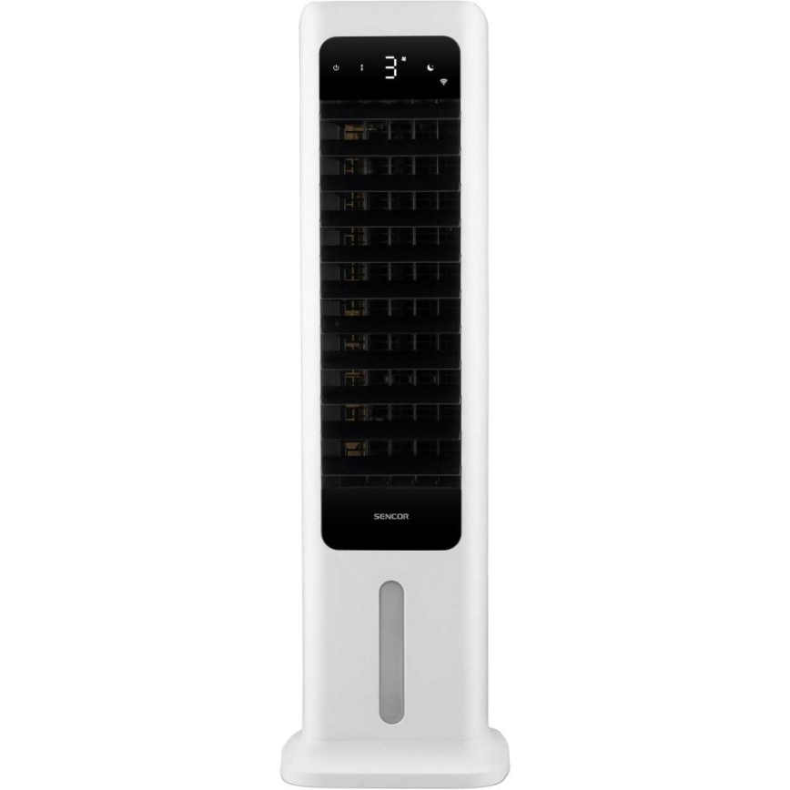 Sencor - Chytrý mobilní ochlazovač vzduchu 60W/230V Wi-Fi bílá + dálkové ovládání