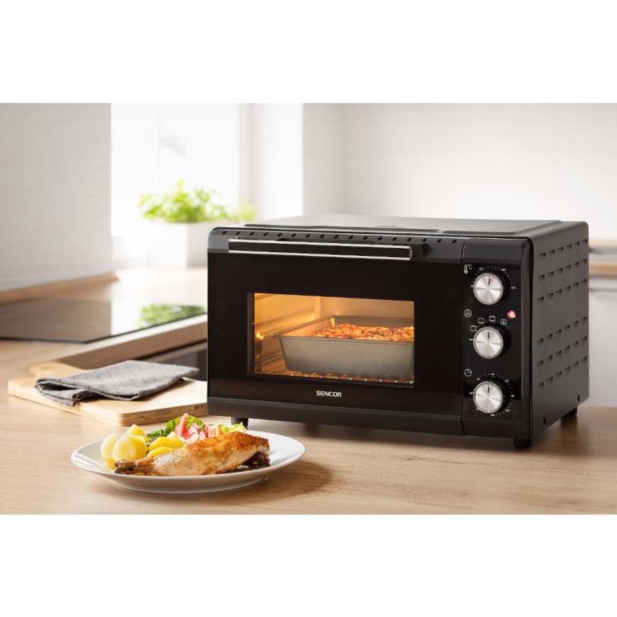Sencor - Elektrická trouba 20 l 1650W/230V černá