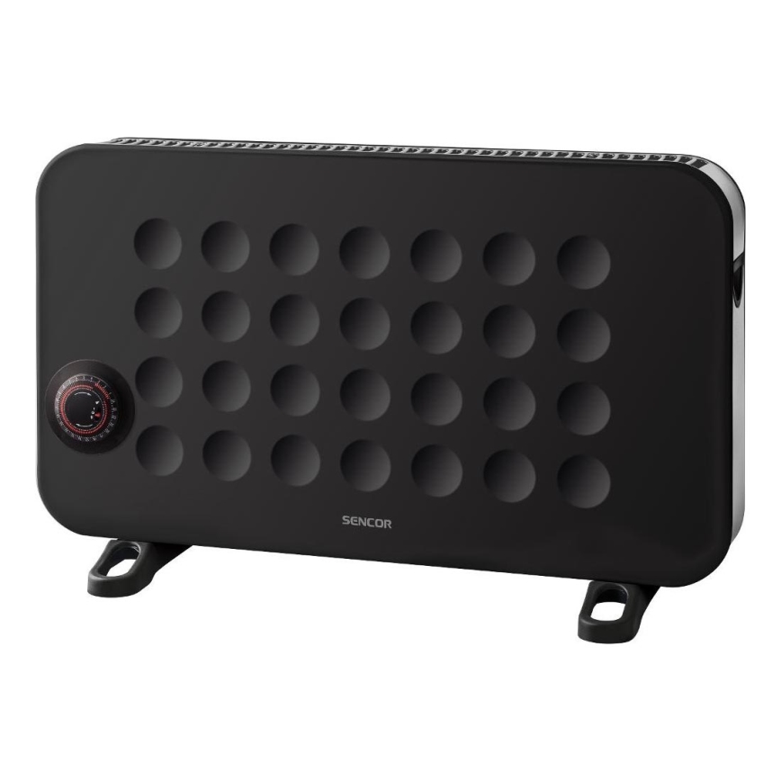 Sencor - Elektrický přímotop/konvektor 750/1250/2000W/230V termostat IP24 černá