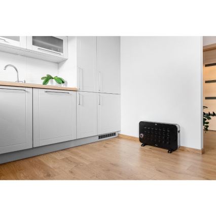 Sencor - Elektrický přímotop/konvektor 750/1250/2000W/230V termostat IP24 černá