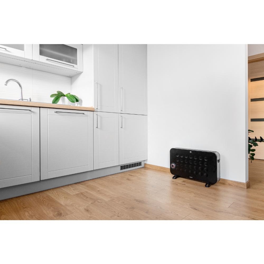 Sencor - Elektrický přímotop/konvektor 750/1250/2000W/230V termostat IP24 černá