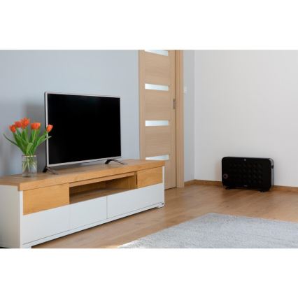 Sencor - Elektrický přímotop/konvektor 750/1250/2000W/230V termostat IP24 černá