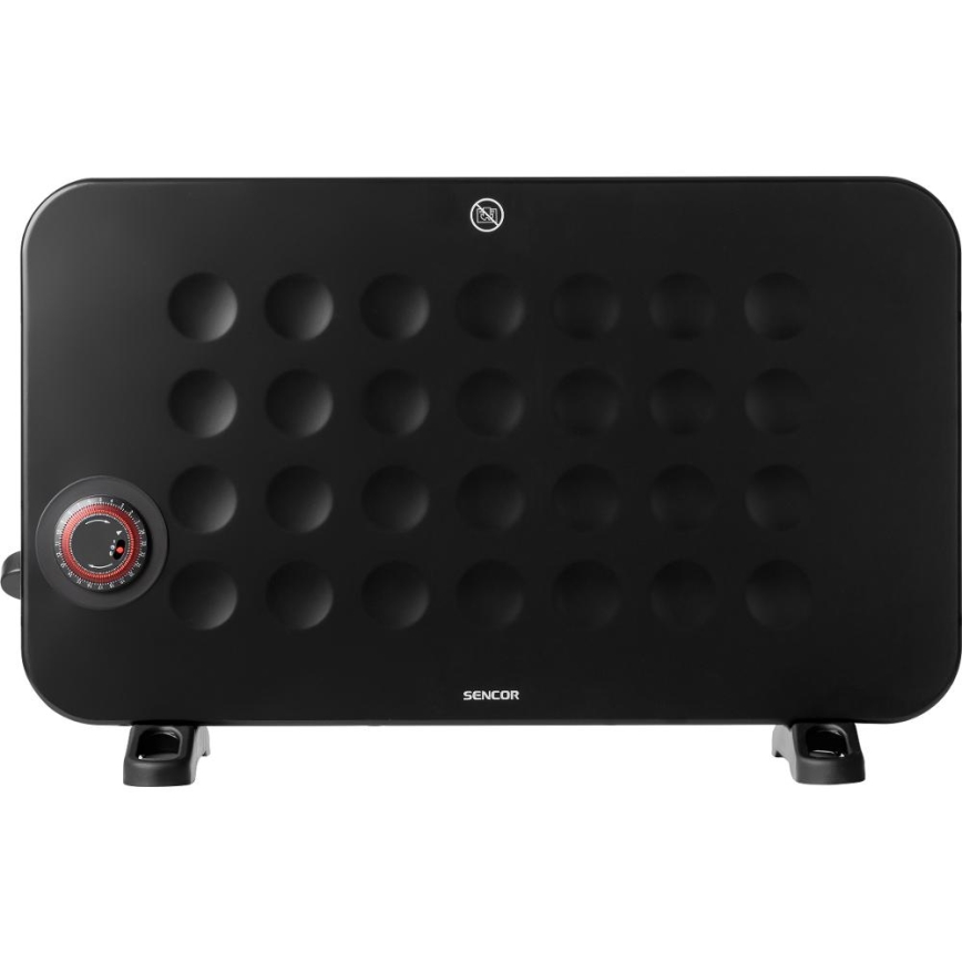 Sencor - Elektrický přímotop/konvektor 750/1250/2000W/230V termostat IP24 černá
