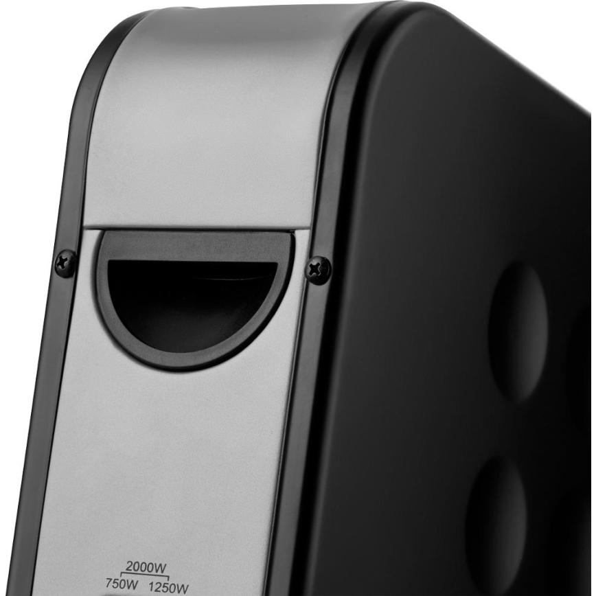 Sencor - Elektrický přímotop/konvektor 750/1250/2000W/230V termostat IP24 černá