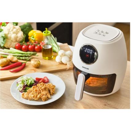 Sencor - Horkovzdušná fritéza 3,5 l 1300W/230V bílá