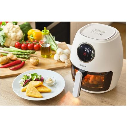 Sencor - Horkovzdušná fritéza 3,5 l 1300W/230V bílá