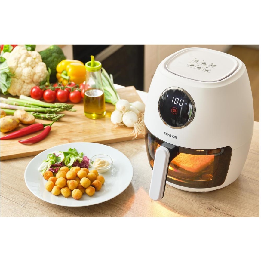 Sencor - Horkovzdušná fritéza 3,5 l 1300W/230V bílá