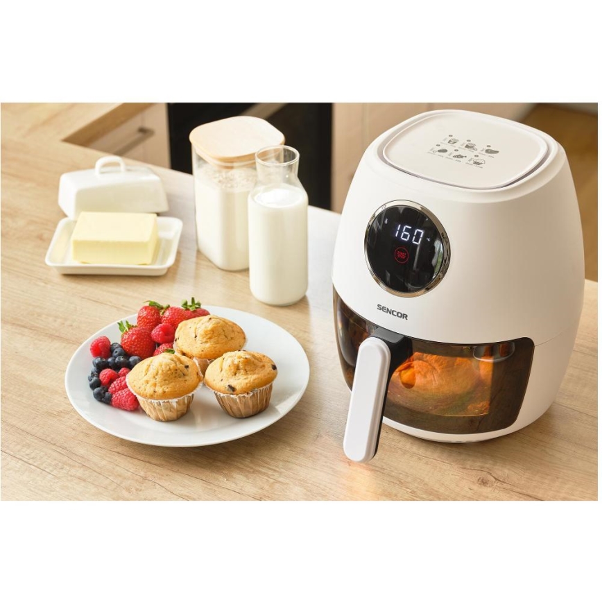 Sencor - Horkovzdušná fritéza 3,5 l 1300W/230V bílá