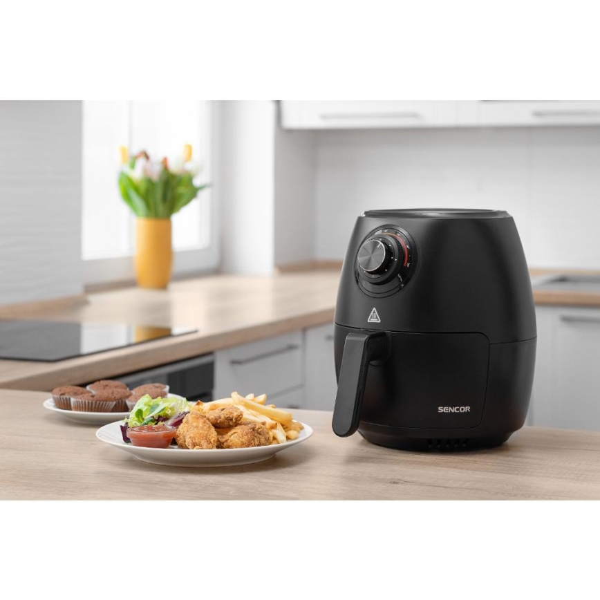 Sencor - Horkovzdušná fritéza 3,5 l 1300W/230V černá