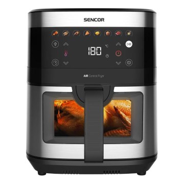 Sencor - Horkovzdušná fritéza 9 l 1700W/230V černá/matný chrom