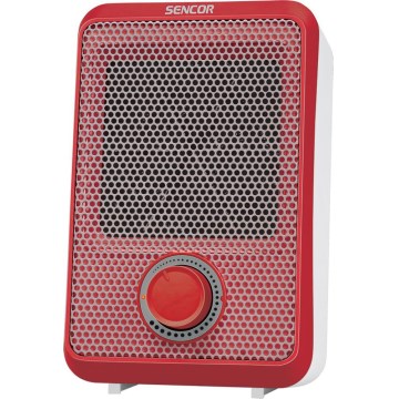Sencor - Horkovzdušný ohřívač 600W/230V červená/bílá