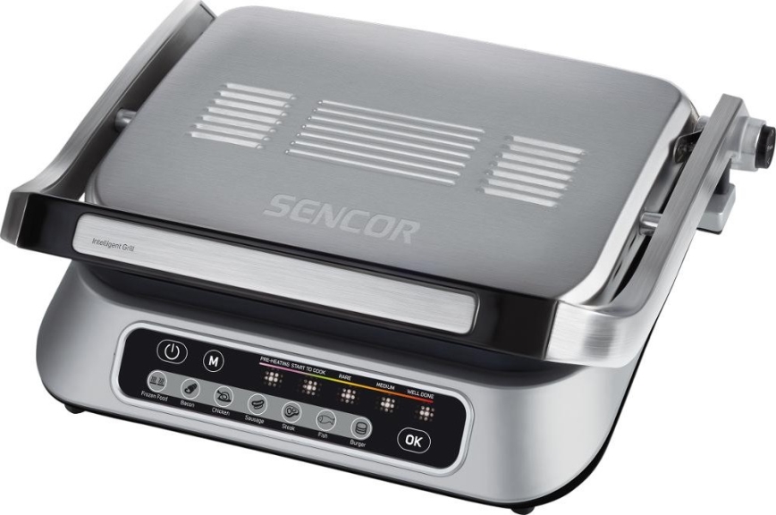 Sencor - Kontaktní gril 2100W/230V matný chrom