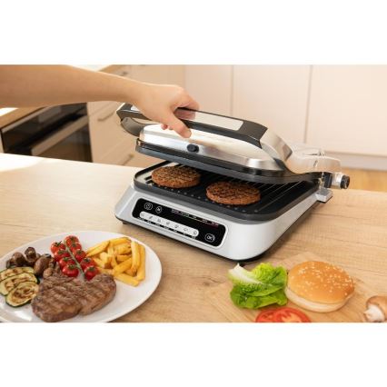 Sencor - Kontaktní gril 2100W/230V matný chrom