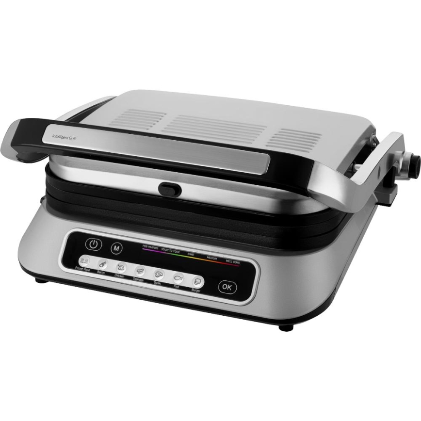 Sencor - Kontaktní gril 2100W/230V matný chrom