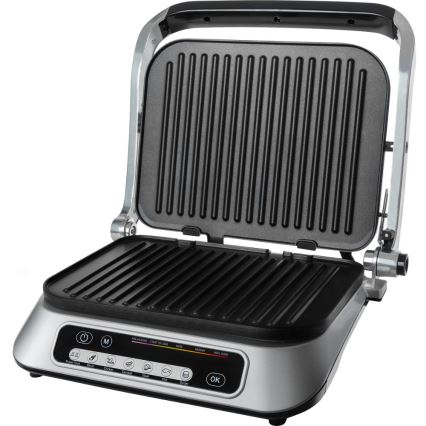 Sencor - Kontaktní gril 2100W/230V matný chrom