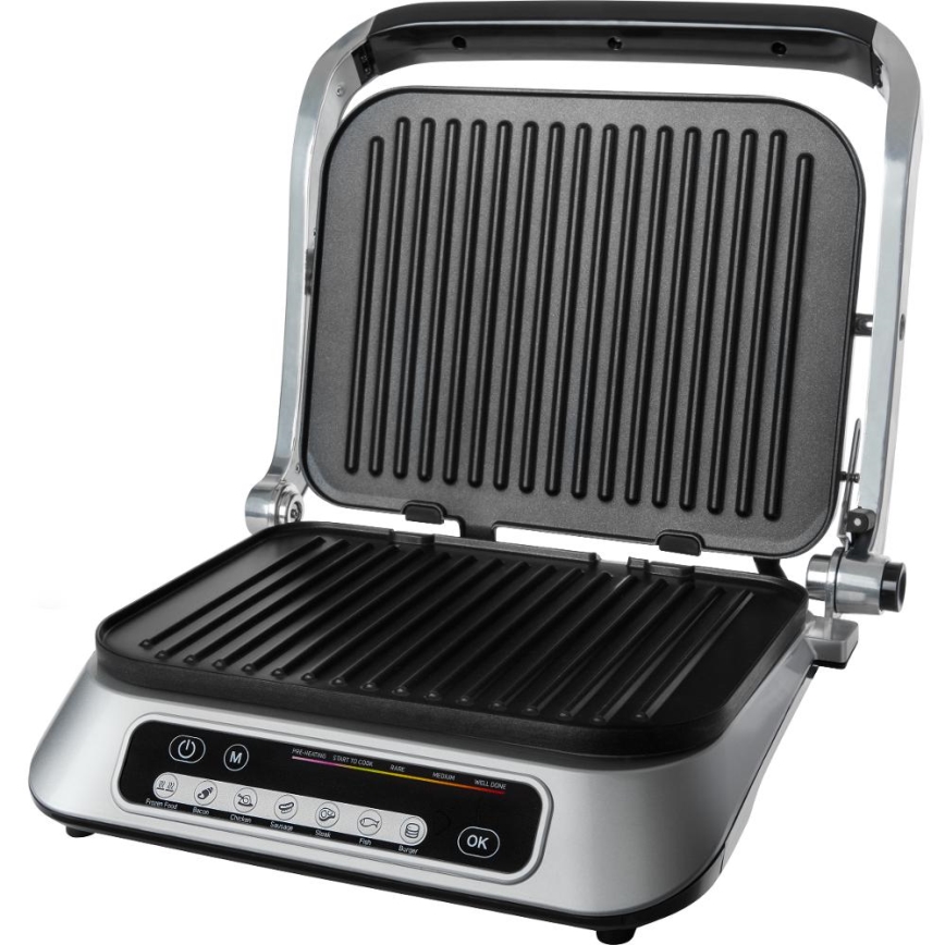 Sencor - Kontaktní gril 2100W/230V matný chrom
