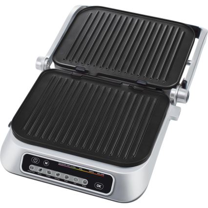 Sencor - Kontaktní gril 2100W/230V matný chrom