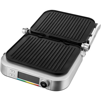 Sencor - Kontaktní gril 2100W/230V matný chrom