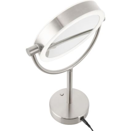 Sencor - Kosmetické zrcátko s LED podsvícením LED/5W/230V nerez