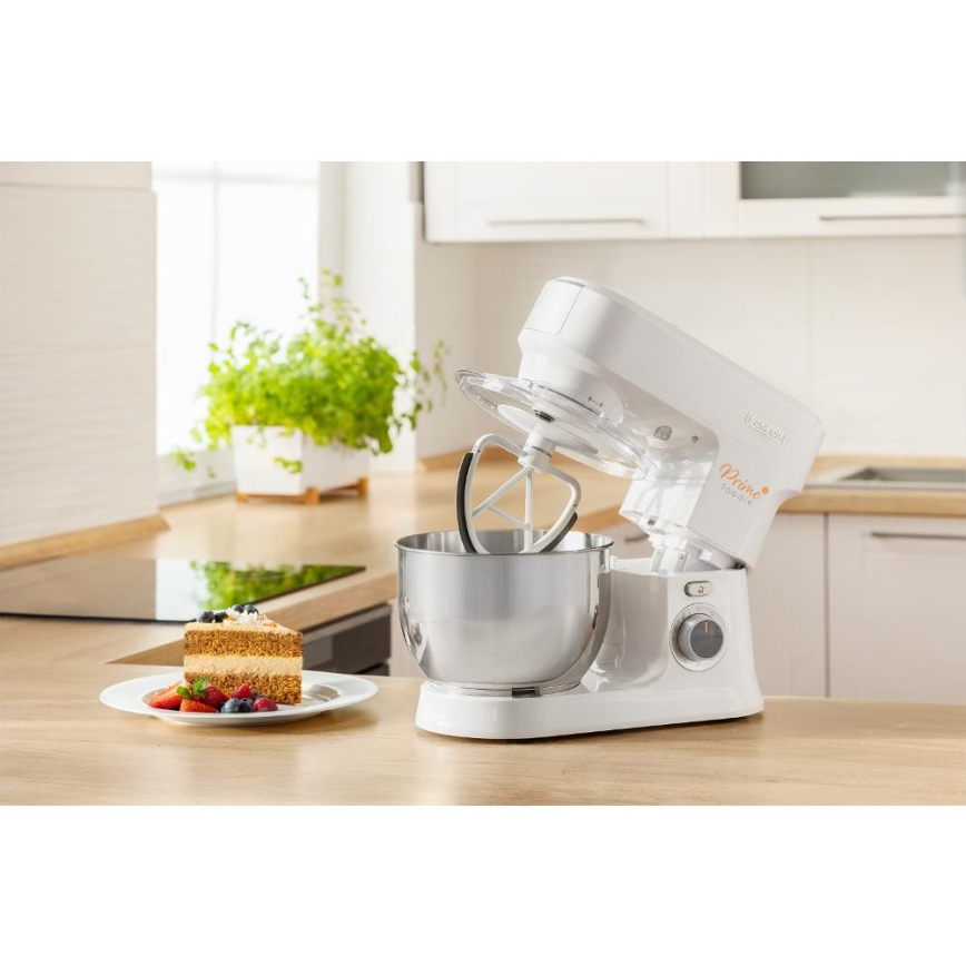 Sencor - Kuchyňský robot s nerezovou mísou 1000W/230V bílá
