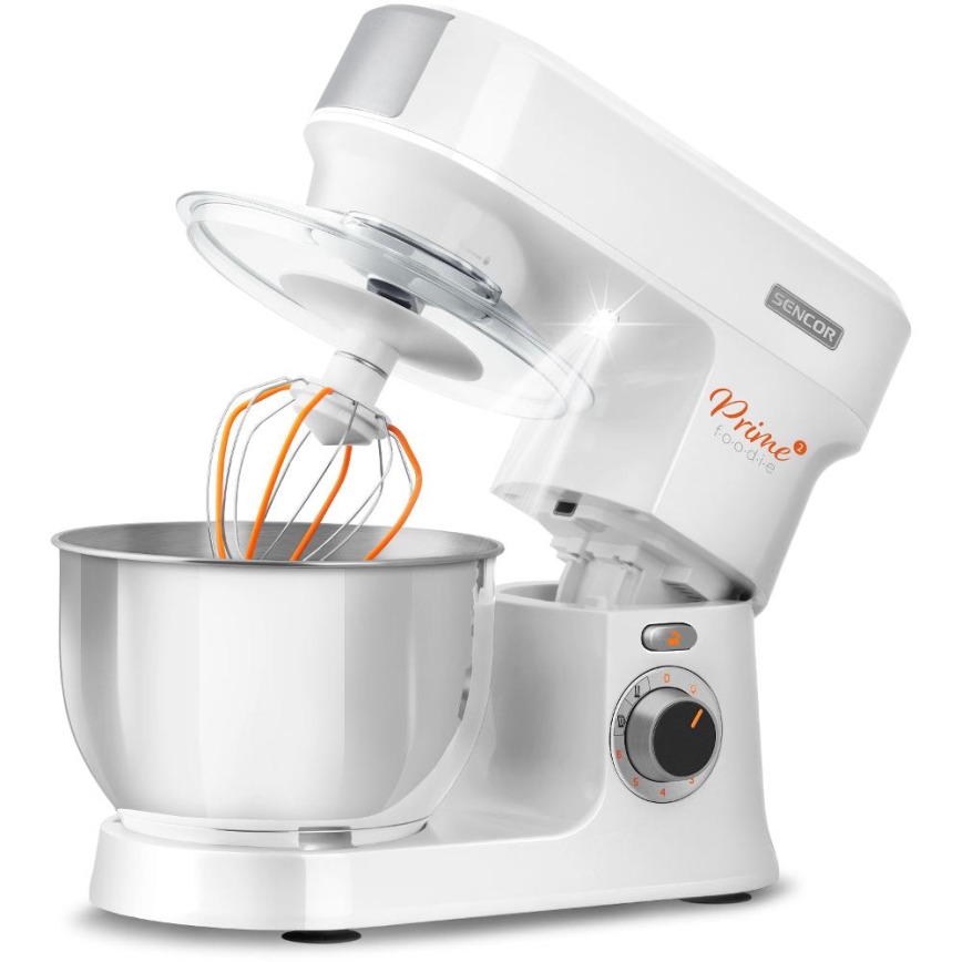 Sencor - Kuchyňský robot s nerezovou mísou 1000W/230V bílá