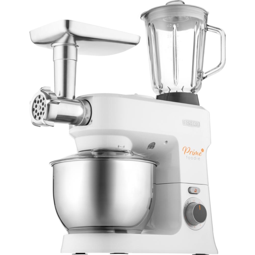 Sencor - Kuchyňský robot s nerezovou mísou 1000W/230V bílá