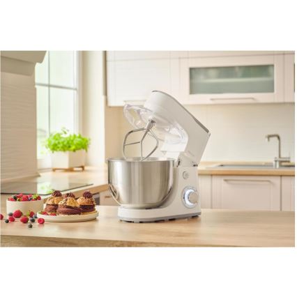 Sencor - Kuchyňský robot s nerezovou mísou 1300W/230V bílá