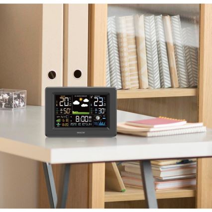 Sencor - Meteostanice s barevným LCD displejem 3xAA + 2xAA černá