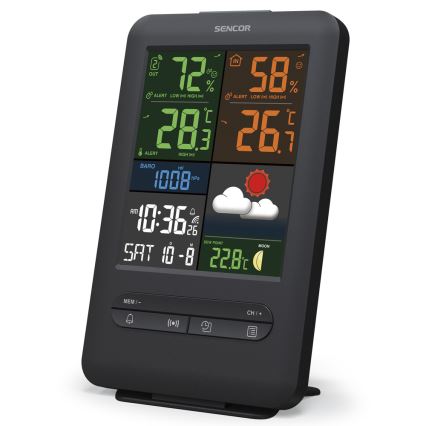 Sencor - Meteostanice s barevným LCD displejem 5V/1xCR2032