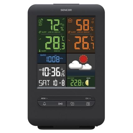 Sencor - Meteostanice s barevným LCD displejem 5V/1xCR2032