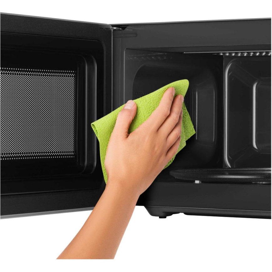 Sencor - Mikrovlnná trouba s funkcí grilu 700W/1000W/230V 20 l matný chrom