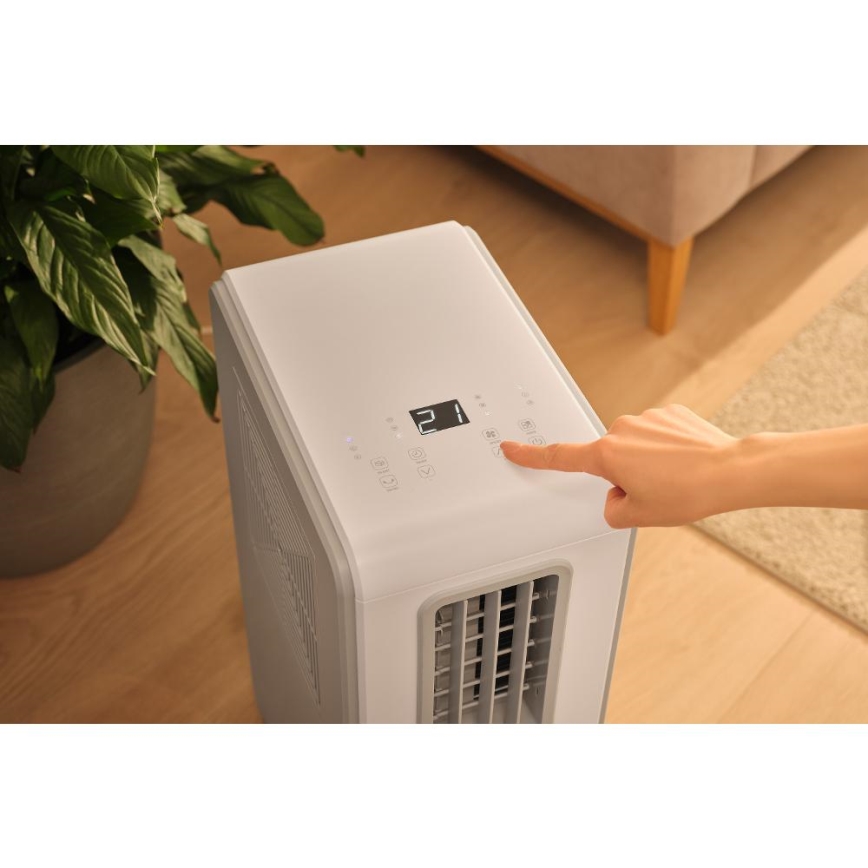 Sencor - Mobilní klimatizace 4v1 200W/230V 1800 BTU bílá + dálkové ovládání