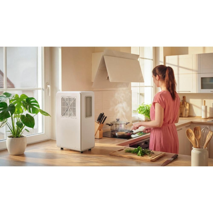 Sencor - Mobilní klimatizace 4v1 200W/230V 1800 BTU bílá + dálkové ovládání