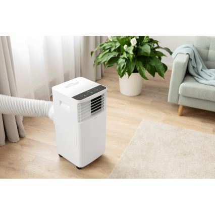 Sencor - Mobilní klimatizace s LCD displejem 3v1 930W/230V 7000 BTU Wi-Fi bílá + dálkové ovládání