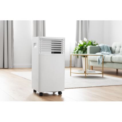 Sencor - Mobilní klimatizace s LCD displejem 3v1 930W/230V 7000 BTU Wi-Fi bílá + dálkové ovládání