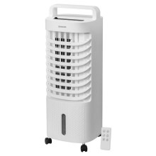 Sencor - Mobilní ochlazovač vzduchu s LED displejem 3v1 45W/230V bílá + dálkové ovládání