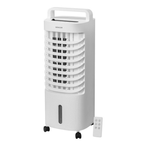 Sencor - Mobilní ochlazovač vzduchu s LED displejem 3v1 45W/230V bílá + dálkové ovládání
