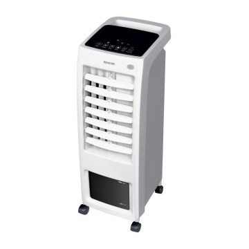 Sencor - Mobilní ochlazovač vzduchu s LED displejem 3v1 70W/230V bílá + dálkové ovládání