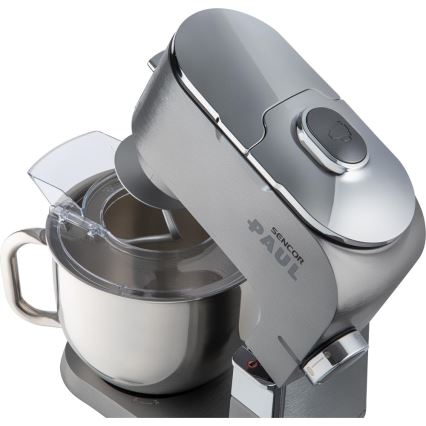 Sencor - Multifinkční kuchyňský robot s nerezovou mísou 1500W/230V matný chrom