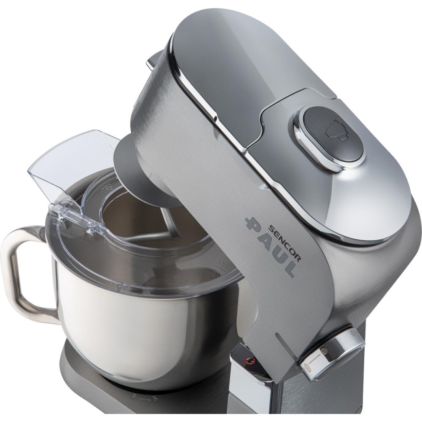 Sencor - Multifinkční kuchyňský robot s nerezovou mísou 1500W/230V matný chrom