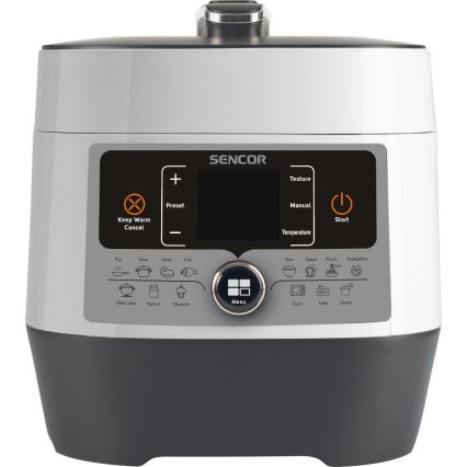 Sencor - Multifunkční elektrický tlakový hrnec 5,5 l 1000W/230V bílá/černá