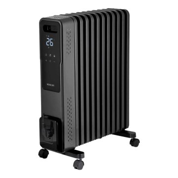 Sencor - Olejový ohřívač s 11 žebry 1000/1200/2400W/230V Wi-Fi černá