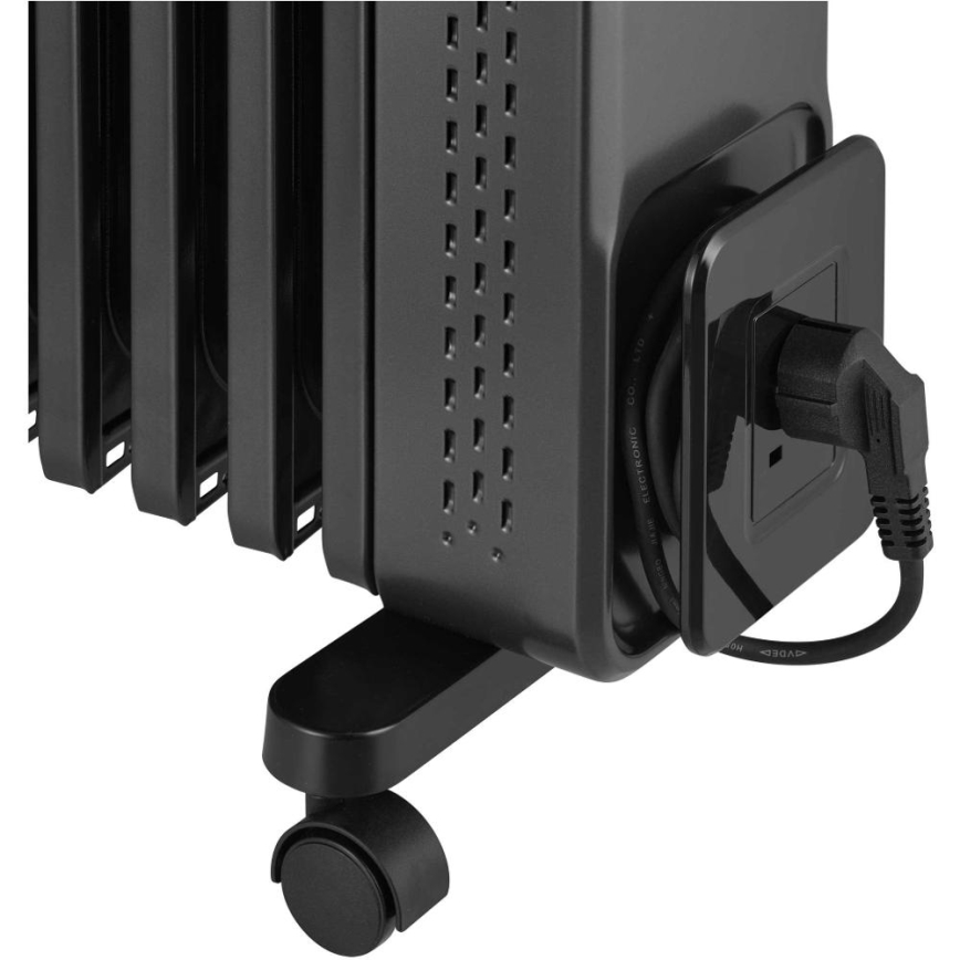 Sencor - Olejový ohřívač s 11 žebry 1000/1200/2400W/230V Wi-Fi černá