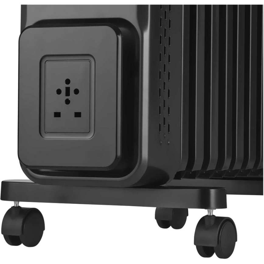 Sencor - Olejový ohřívač s 11 žebry 1000/1200/2400W/230V Wi-Fi černá