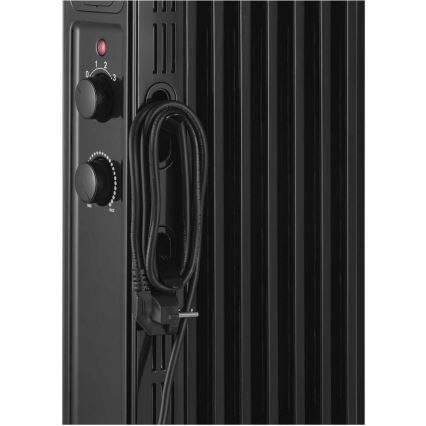 Sencor - Olejový ohřívač s 7 žebry 600/900/1500W/230V černá