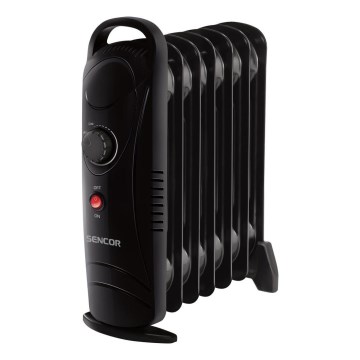 Sencor - Olejový ohřívač s 7 žebry 700W/230V černá