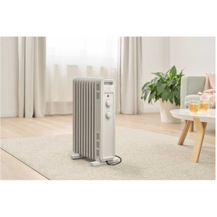 Sencor - Olejový ohřívač s 9 žebry 800/1200/2000W/230V bílá