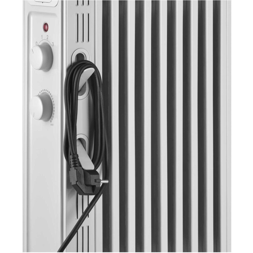 Sencor - Olejový ohřívač s 9 žebry 800/1200/2000W/230V bílá