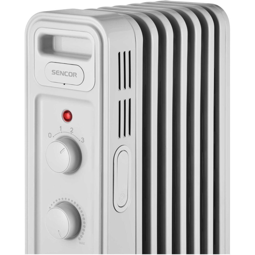 Sencor - Olejový ohřívač se 7 žebry 600/900/1500W/230V bílá